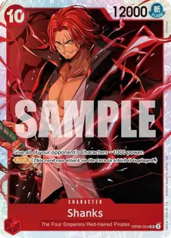 One Piece English - Shanks - PRB02 OP09-004 - SR - NM - Image 1