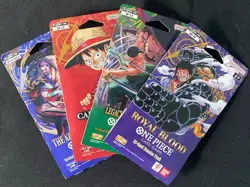 Lot Of 4x One Piece Sleeved Booster Packs - OP10 OP12 OP13 OP14/EB04 - Sealed - Image 1
