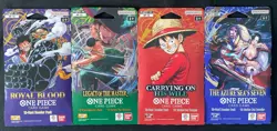 Lot Of 4x One Piece Sleeved Booster Packs - OP10 OP12 OP13 OP14/EB04 - Sealed - Image 2