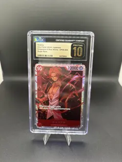 Shanks OP09-004 Super Rare Emperor's in New World One Piece CGC Pristine 10 - Image 1