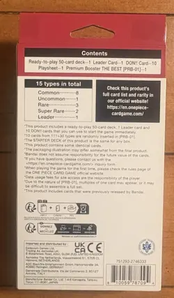 ONE PIECE TCG Edward Newgate (RED) STARTER DECK (ST-15) Sealed With PRB Pack! - Image 3