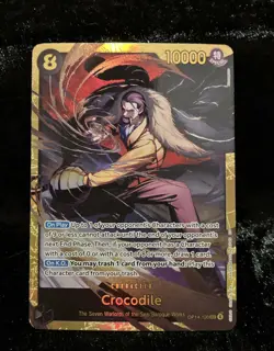 Crocodile -OP14-120 SEC One Piece TCG Azure Sea's Seven Foil NM-M Secret Rare! - Image 1