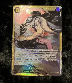 Crocodile -OP14-120 SEC One Piece TCG Azure Sea's Seven Foil NM-M Secret Rare! - Image 2