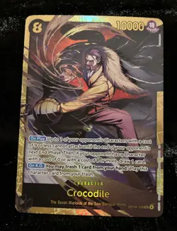 Crocodile -OP14-120 SEC One Piece TCG Azure Sea's Seven Foil NM-M Secret Rare! - Image 4