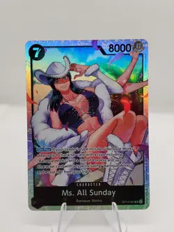 Ms. All Sunday OP14-084 Super Rare One Piece TCG The Azure Sea's Seven English - Image 1
