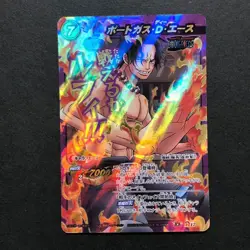 S5113 Portgas D. Ace Omega Japanese One Piece Miracle Battle Carddass Card YF15 - Image 1