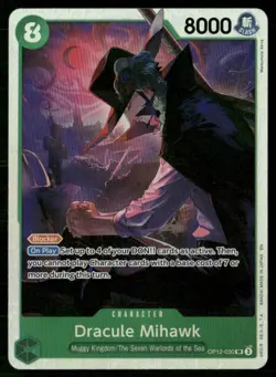 2025 Legacy Of The Master Foil Dracule Mihawk Character /Green/Muggy Kingdom/The - Image 1