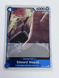 One Piece Extra Booster: Memorial Collection Foil #EB01-023 Edward Weevil TCG NM - Image 3