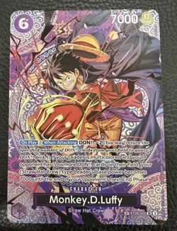 ONE PIECE OP-15 Adventure on KAMI's Island ST26-005 SP Monkey D. Luffy ENGLISH - Image 1