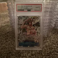 PSA 10 Ace OP13-119 Manga Alt Art Carrying on His Will One Piece Card Japanese - Image 1