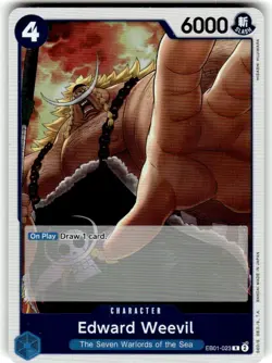 One Piece Extra Booster: Memorial Collection Foil #EB01-023 Edward Weevil TCG NM - Image 1