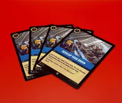 Disney Lorcana TCG: DEVELOP YOUR BRAIN x4 | The First Chapter Common - Image 1