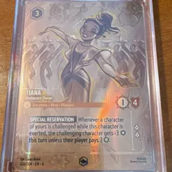Disney Tiana - Restaurant Owner Character Lorcana TCG Card 206/204 Enchanted - Image 1