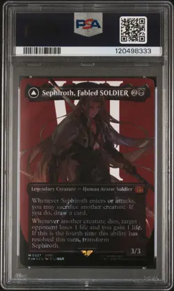 2025 MAGIC THE GATHERING SEPHIROTH, ONE-WINGED ANGEL PSA 5 - Image 2