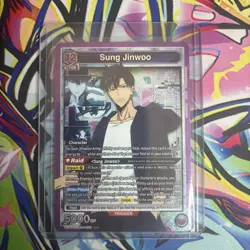 Bandai Union Arena Solo Leveling Sung Jinwoo SR Holo SLG4-022 Super Rare - Image 1