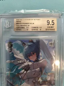 Weiss Schwarz Nikke Helm Aquamarine Nik SP S117-E008SP English Edition BGS 9.5 - Image 2