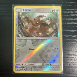 Eevee 49/68 Hidden Fates 2019 Reverse Holo Foil Pokemon TCG Card - LP - Image 1
