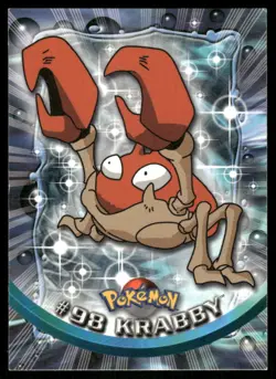 Pokemon Cards Krabby #98 Topps Trading Cards Series 2 LP *2 - Image 1