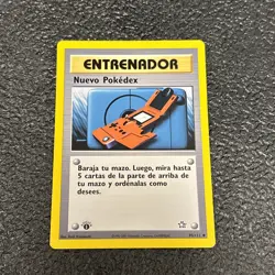 Nuevo Pokedex Pokemon Card 95/111 First Edition Spanish Language - Image 1