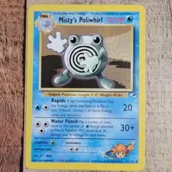 Misty's Poliwhirl 53/132 UNPLAYED Gym Heros Vintage Pokemon Trading Card WOTC - Image 2