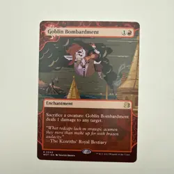 Goblin Bombardment #43 Showcase MTG Wilds of Eldraine Enchanting Tales WOT - NM - Image 1