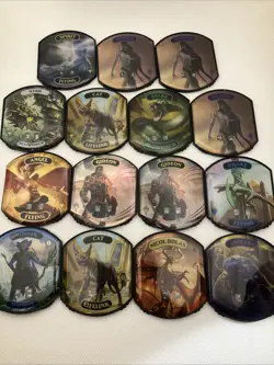 Mtg Ultra Pro Relic Token Life Counter Nicol Bolas Merfolk Gideon Foil Lot Of 15 - Image 1