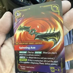 Spinning Axe [SFD - 186/221] - NM [Foil] TCG Riftbound - Image 2