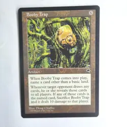 Booby Trap Tempest NM English Rare 1997 MTG - Image 1