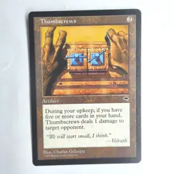 Thumbscrews NM Tempest Rare English 1997 MTG - Image 1