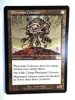 Phyrexian Colossus NM Urza's Saga English 1998 306/350 MTG - Image 1