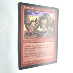 Tooth and Claw NM Tempest Rare English 1997 MTG - Image 3