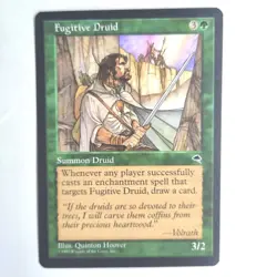 Fugitive Druid NM Tempest Rare English 1997 MTG - Image 1
