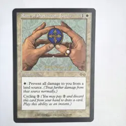 Rune of Protection: Lands NM Urza's Saga English Rare 1998 39/350 MTG NM - Image 1