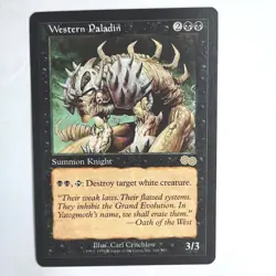 Western Paladin NM Urza's Saga English Rare 1998 168/350 MTG NM - Image 1