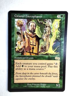 Citanul Hierophants NM Urza's Saga English Rare 1998 244/350 MTG - Image 1
