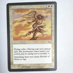 Herald of Serra NM Urza's Saga English Rare 1998 17/350 MTG - Image 1