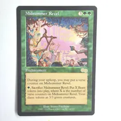 Midsummer Revel NM Urza's Saga English Rare 1998 268/350 MTG - Image 1
