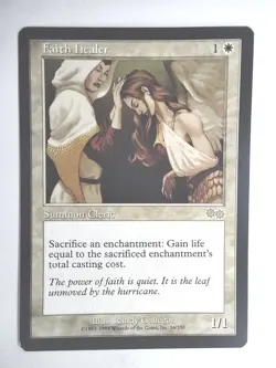 Faith Healer Urza's Saga NM English 1998 Rare 14/350 MTG NM - Image 1