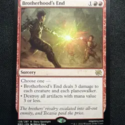 x1 Brotherhood's End R MTG The Brothers' War M/NM, English - Image 1