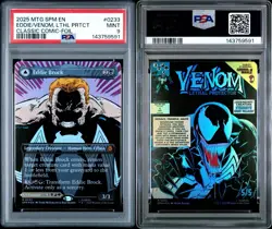 Eddie Brock/Venom, Lethal Protector - MtG Spiderman Borderless Foil 0233 - PSA 9 - Image 1