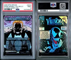 Eddie Brock/Venom, Lethal Protector - MtG Spiderman Borderless Foil 0233 - PSA 9 - Image 4