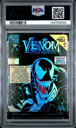 Eddie Brock/Venom, Lethal Protector - MtG Spiderman Borderless Foil 0233 - PSA 9 - Image 5