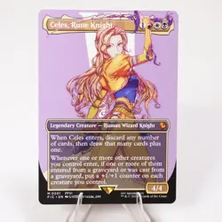 Celes, Rune Knight Borderless 201 Regular Final Fantasy FIC MTG NM See Video - Image 1