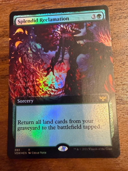 FOIL Splendid Reclamation (Extended Art) , Innistrad: Crimson Vow , MTG , NM - Image 1