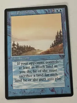 Magic the Gathering MTG Legends Land Equilibrium LP+ (Beta Bob) - Image 1
