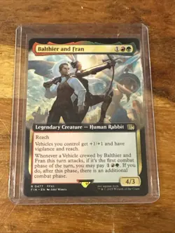 Balthier And Fran Extended Art NON Foil Final Fantasy FIN MTG - Image 1