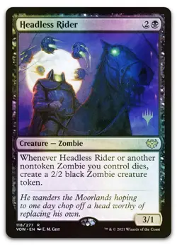 Headless Rider (Foil) (NM) Kamigawa Neon Dynasty PPNEO Magic MTG - Image 1