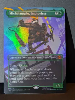 Magic Teenage Mutant Ninja Turtles M 0219 Michelangelo, Improvisor TMNT FOIL - Image 1