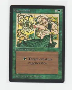 Magic the Gathering ~ MTG ~ Regeneration ~ M/NM ~ BETA ~ - Image 1