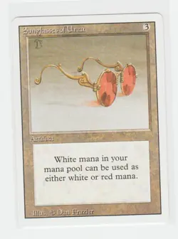 Magic the Gathering ~ MTG ~ 1x Sunglasses of Urza ~ LP ~ REVISED - Image 1